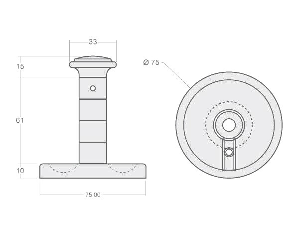 Fontaine en pierre de taille - Schéma technique