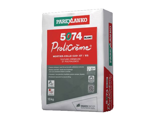 Parexlanko Prolicrème - Colle pour plancher chauffant en pierre naturelle Parexlanko Prolicrème - Colle pour plancher chauffant en pierre naturelle