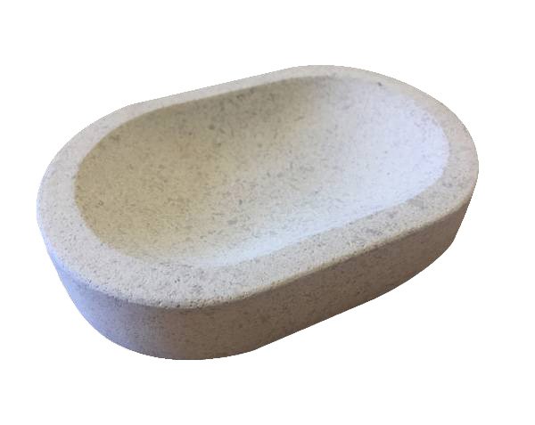 Porte savon en pierre naturelle de Bourgogne - Charmot Clair Adouci