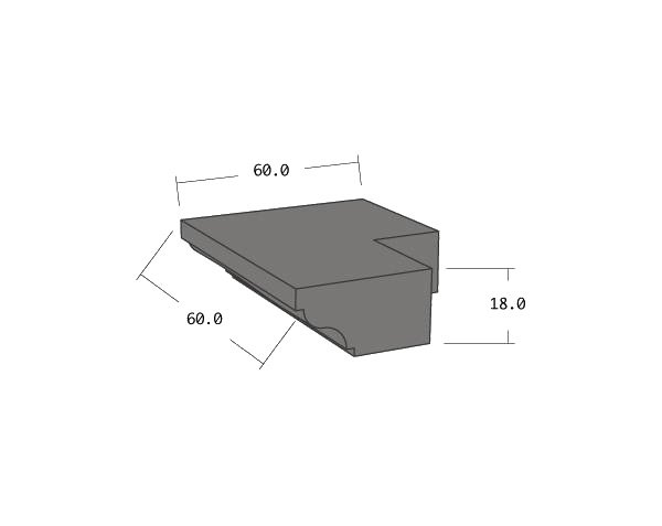 Solid corner cornice - Natural limestone Solid corner cornice - Natural limestone