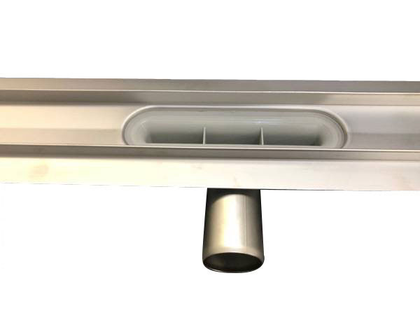 Natural stone shower tray with drain channel Natural stone shower tray with drain channel