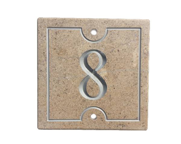 Street number Silver color - Stone: Chassagne