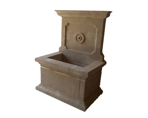 Outdoor natural stone fountain - Lanvignes Golden-Yellow Aged