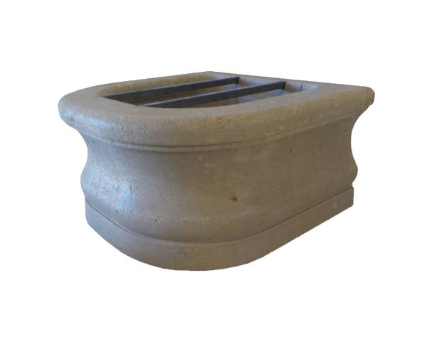 Antique stone fountain - Lanvignes Golden-Yellow Aged