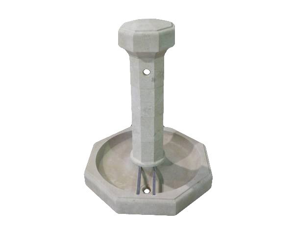 Fontaine centrale en pierre - Lanvignes Doré-Jaune Vieilli Fontaine centrale en pierre - Lanvignes Doré-Jaune Vieilli