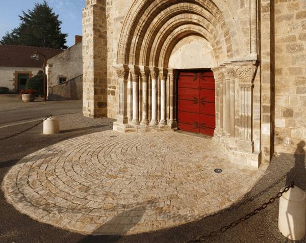 Pavés d'écurie ancien