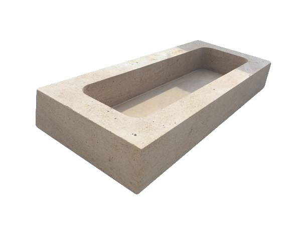 Jardinière funéraire - Modele Rectangulaire - Pierre Semond Clair Brossé Jardinière funéraire - Modele Rectangulaire - Pierre Semond Clair Brossé