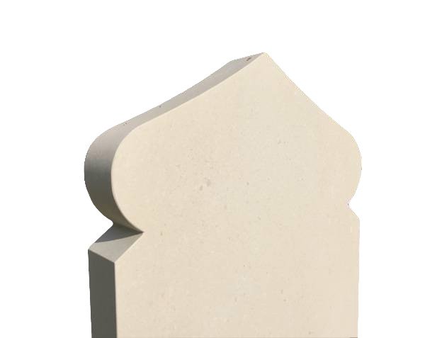 Muslim tombstone - Comblanchien Light Honed finish Muslim tombstone - Comblanchien Light Honed finish