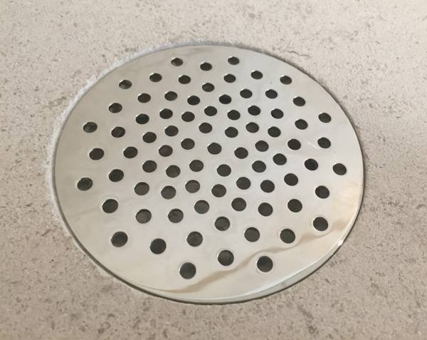 Drain Grate for Limestone Shower Tray - Custom made