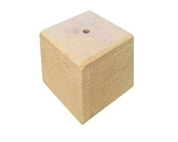 Burgundy limestone base for poles Burgundy limestone base for poles