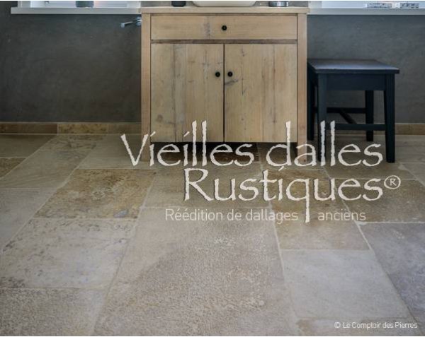 Dallage ancien en pierre naturelle