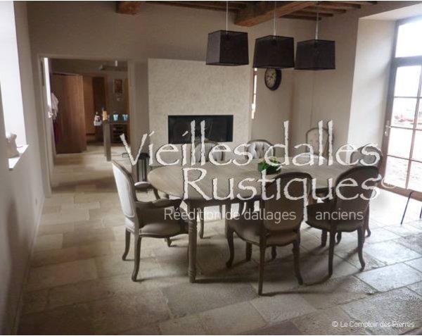 Dallage Vieilles Dalles de Bourgogne Rustiques - Dalles rustiques Boucharde Tailleur de pierre