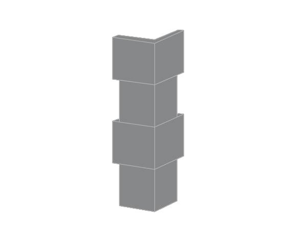 Corner tile in natural stone Corner tile in natural stone