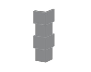 Corner tile in natural stone Corner tile in natural stone