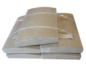 Custom-sized coping stone. Natural stone