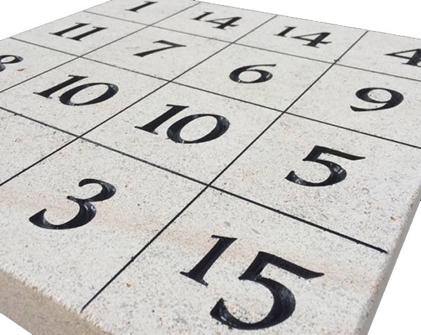 Magic square limestone