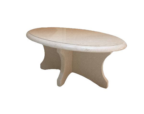 Natural stone serving cart