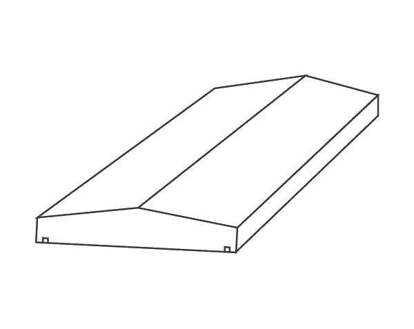 Double slope copings Double slope copings