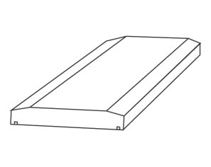 Wall caps for plate - Limestone