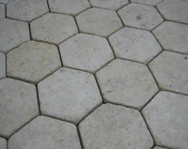Antique Tomettes in Natural Limestone