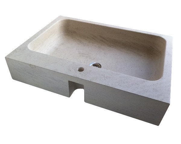 Limestone sink - Charmot Light Honed Limestone sink - Charmot Light Honed