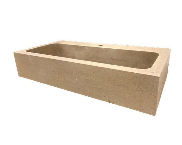 Bac en pierre - Garage et buanderie - Lanvignes Doré-Jaune Vieilli