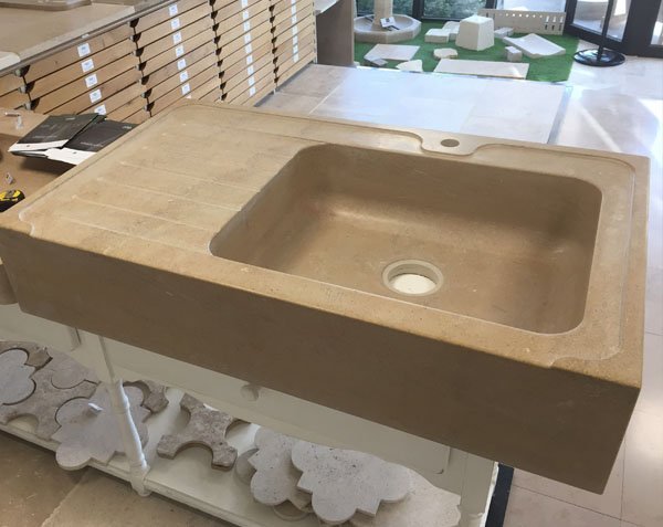 Bac évier avec égouttoir - Corton Adouci