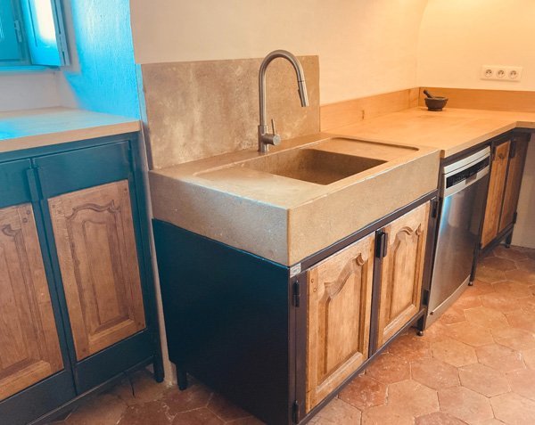 Limestone sink 1 bowl - Lanvignes Antiquaire