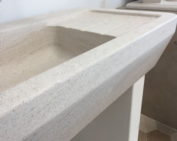 Outdoor sink - Charmot Light Honed