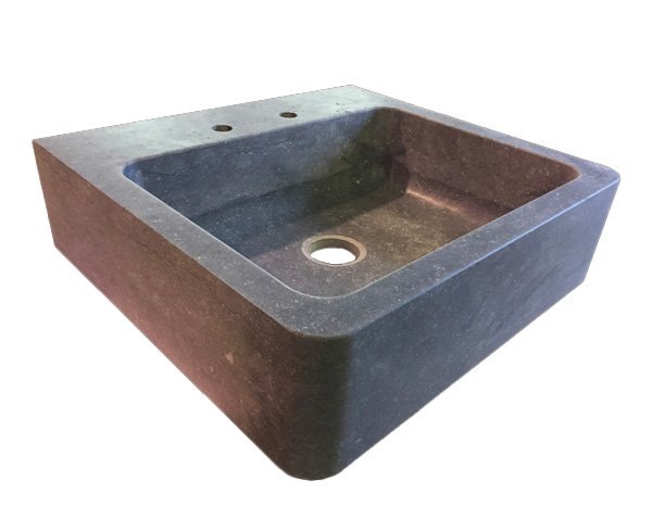 Grey Kitchen Sink - Belgian Buestone Honed Grey Finish