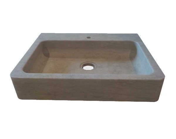 Grey Stone - Sink in Bleu de Lignières Honed Finish