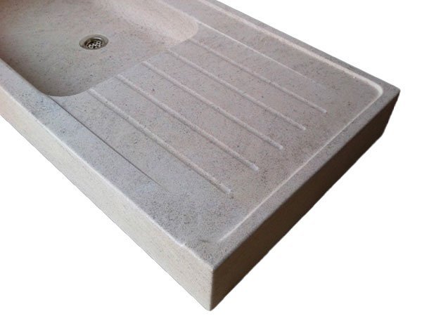 Rough stone sink - Charmot Light Honed