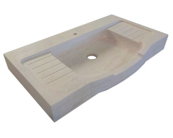 Beige color limestone sink - Charmot Light Honed finish
