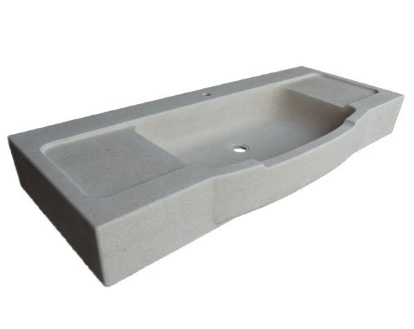 Light beige Burgundy limestone sink - Charmot Light Honed