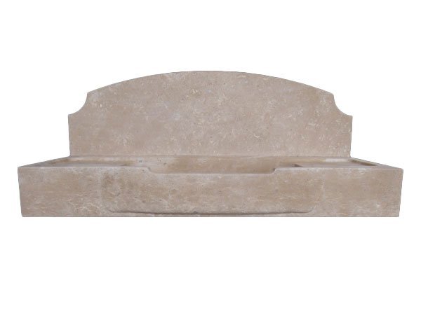 Solid kitchen sink in Burgundy limestone - Lanvignes Antiquaire