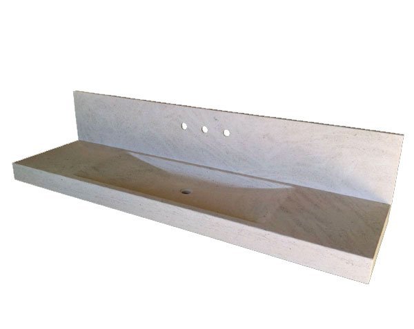 Aligoté splashback in Burgundy limestone - Charmot Light Honed