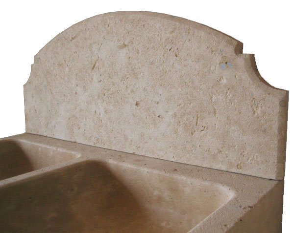 Grenache splashback in Burgundy limestone - Lanvignes Golden-Yellow Aged