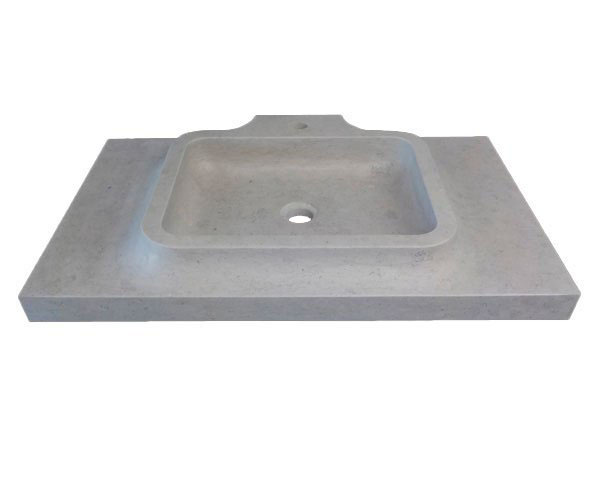 Lavabo en pierre à vendre  - Bleu de Lignières Adouci