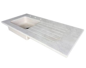 Evier de cuisine encastrable en pierre - Charmot Clair Adouci Evier de cuisine encastrable en pierre - Charmot Clair Adouci