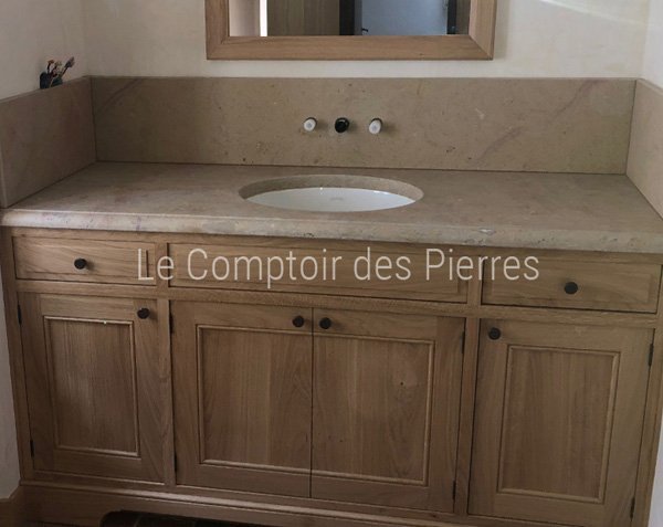 Vanity top - Bathroom - Corton limestone