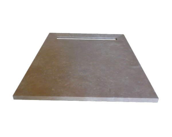 Tiled drain tray - Lanvignes Golden-Yellow Aged