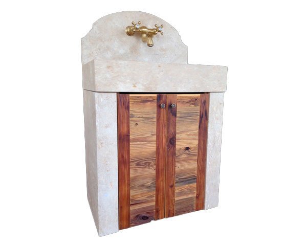 Jambage pour évier en pierre - Lanvignes Doré Jaune Vieilli Jambage pour évier en pierre - Lanvignes Doré Jaune Vieilli