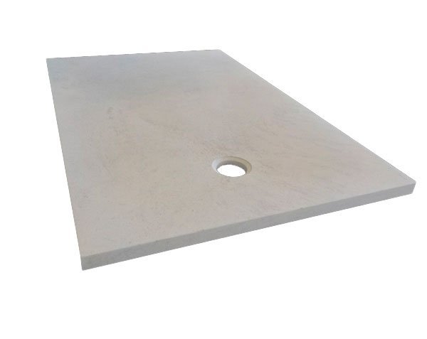 Shower tray in limestone 140x80 cm - Charmot Light Honed