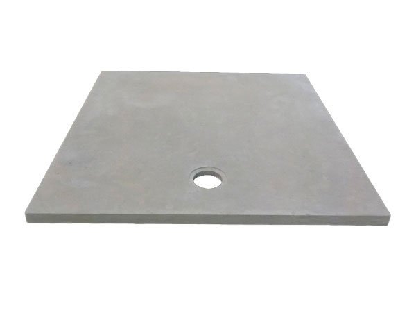 Gray shower tray in natural limestone - Bleu de Lignières Honed