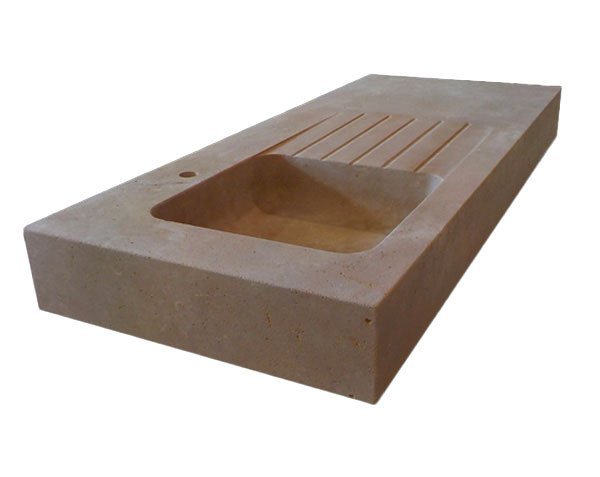 Old limestone sink - Lanvignes Golden-Yellow Aged Old limestone sink - Lanvignes Golden-Yellow Aged