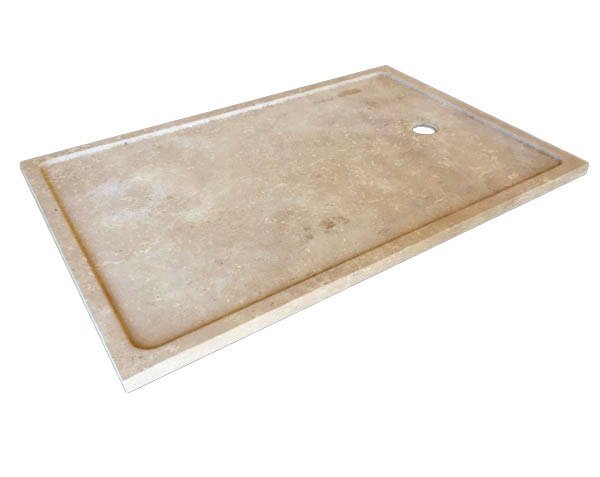 Stone Shower Tray - Aged Lanvignes Golden-Yellow Stone Shower Tray - Aged Lanvignes Golden-Yellow
