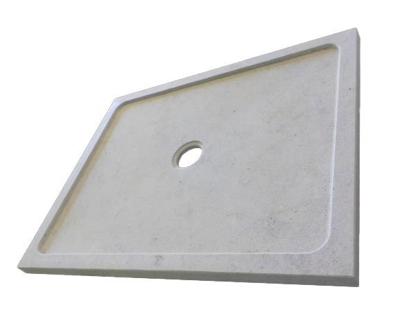 Shower tray in limestone - Charmot Light Honed Shower tray in limestone - Charmot Light Honed
