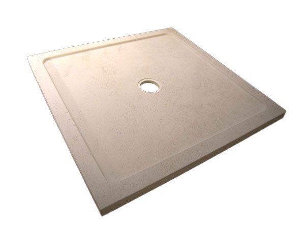Classic shower tray in Burgundy limestone - Charmot Golden Honed Classic shower tray in Burgundy limestone - Charmot Golden Honed