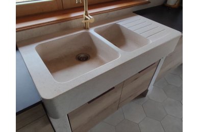 Evier classique en pierre - Charmot Clair Adouci