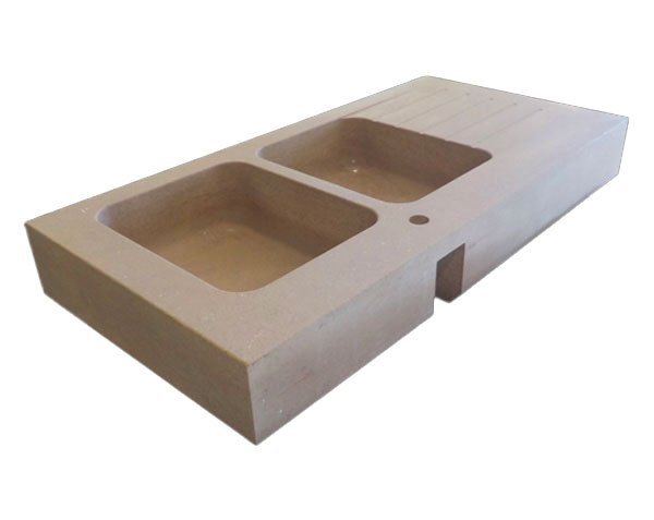 Limestone sink - Charmot Golden Honed